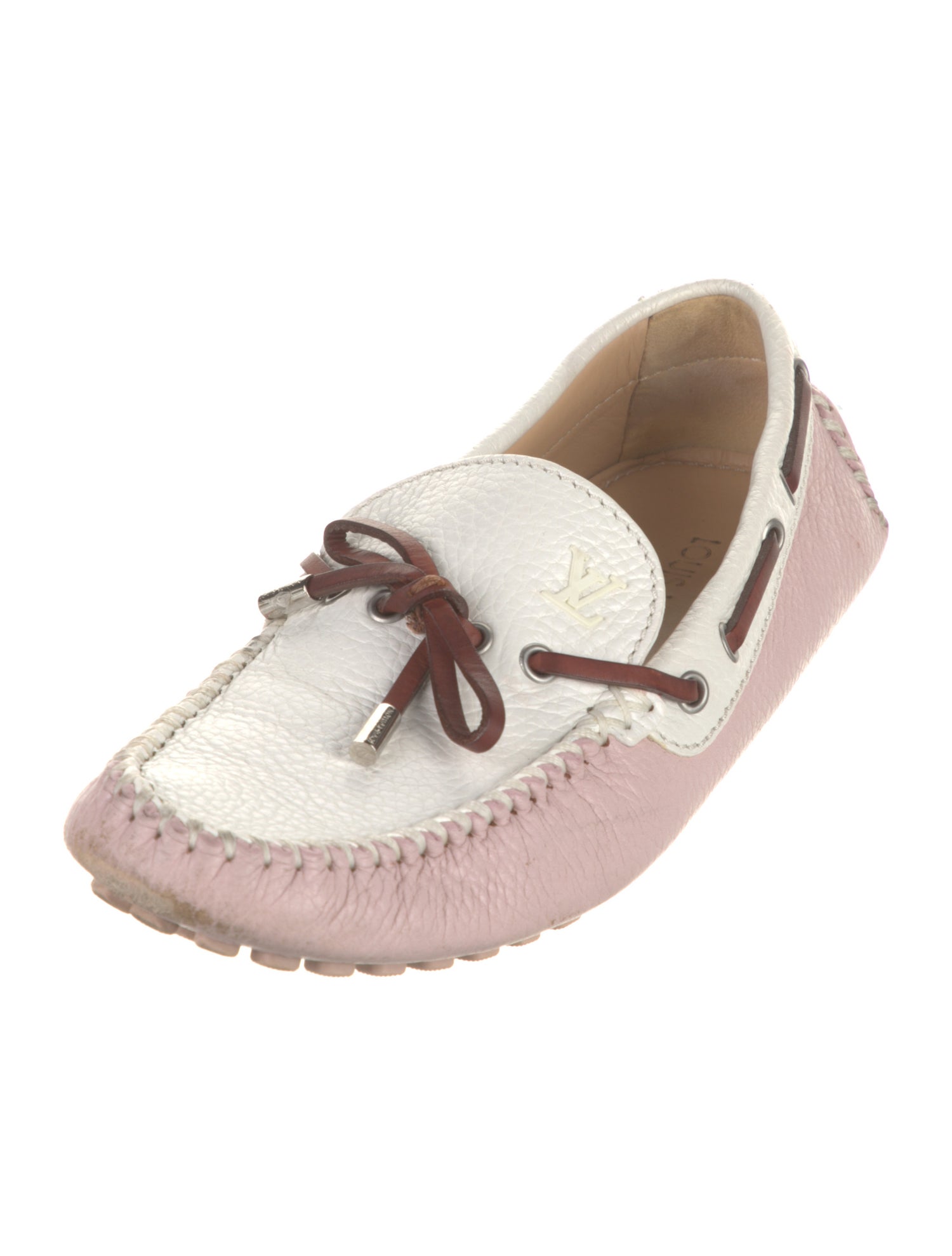 Louis Vuitton LV Monogram Leather Moccasins