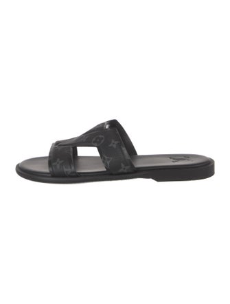 Louis Vuitton LV Monogram Leather Slides