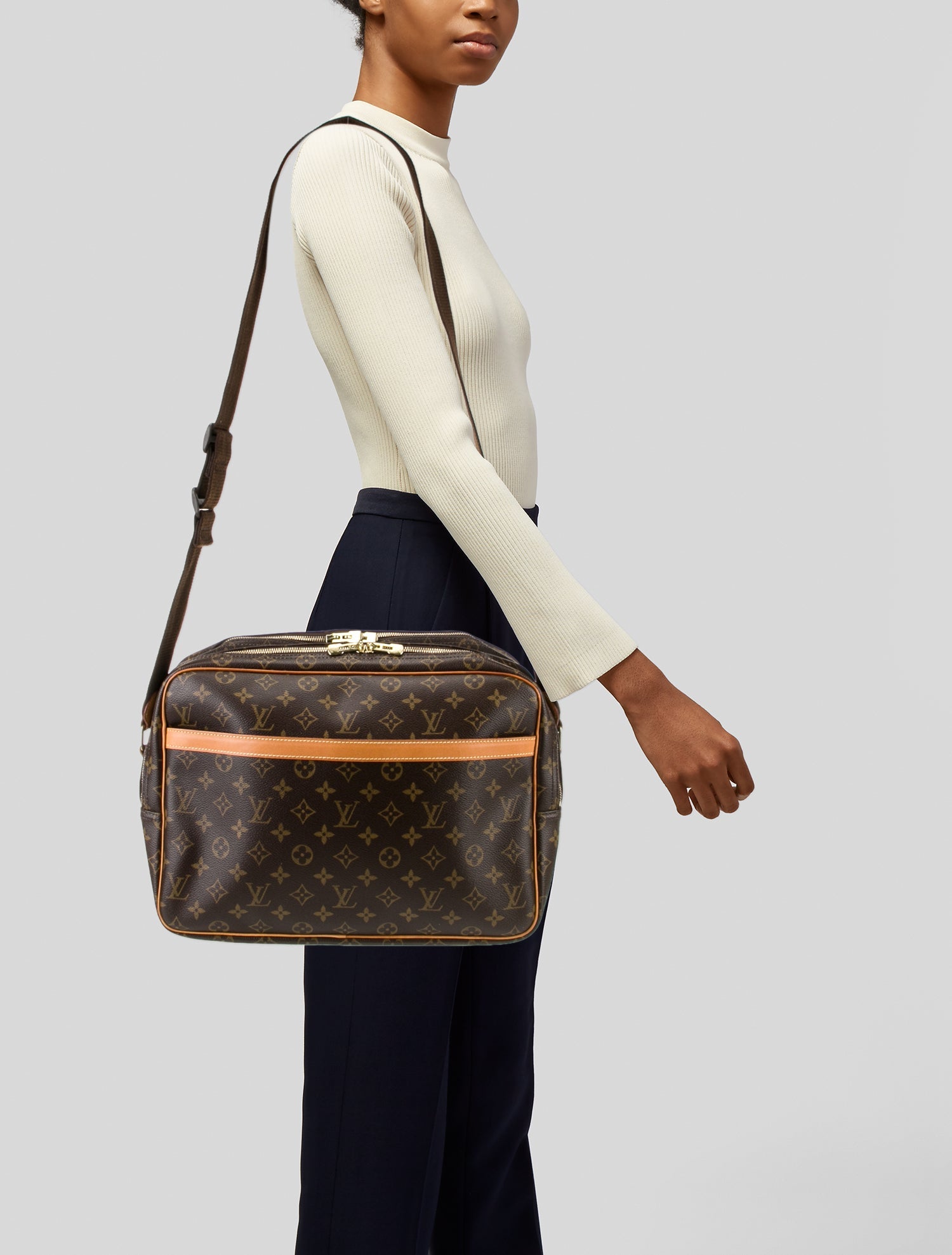 Louis Vuitton LV Monogram Reporter GM Vintage