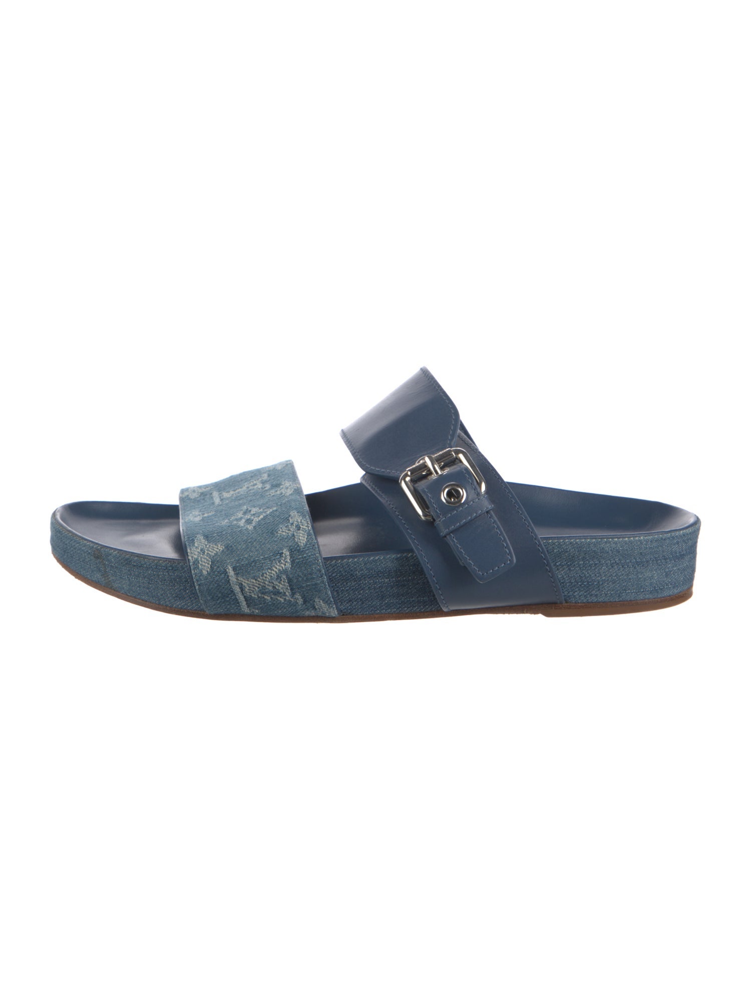 Louis Vuitton Denim Printed Slides