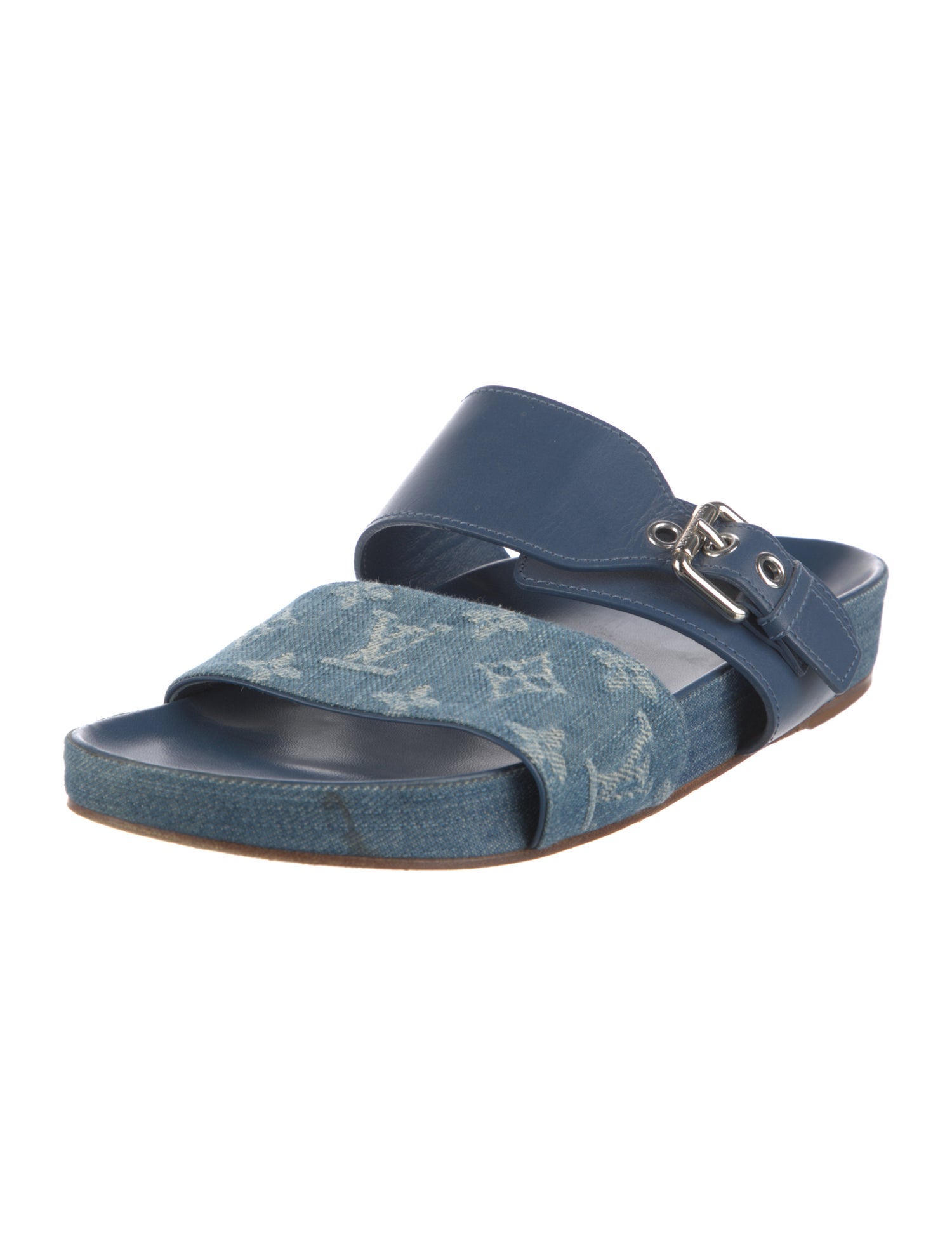 Louis Vuitton Denim Printed Slides