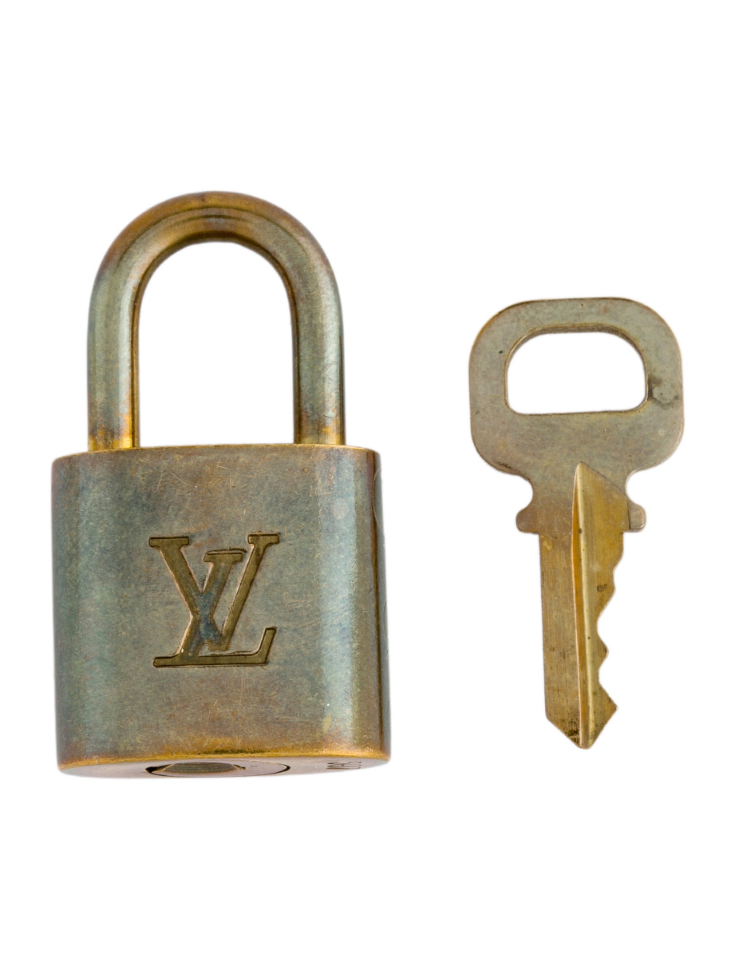 Louis Vuitton Brass Lock & Key Set