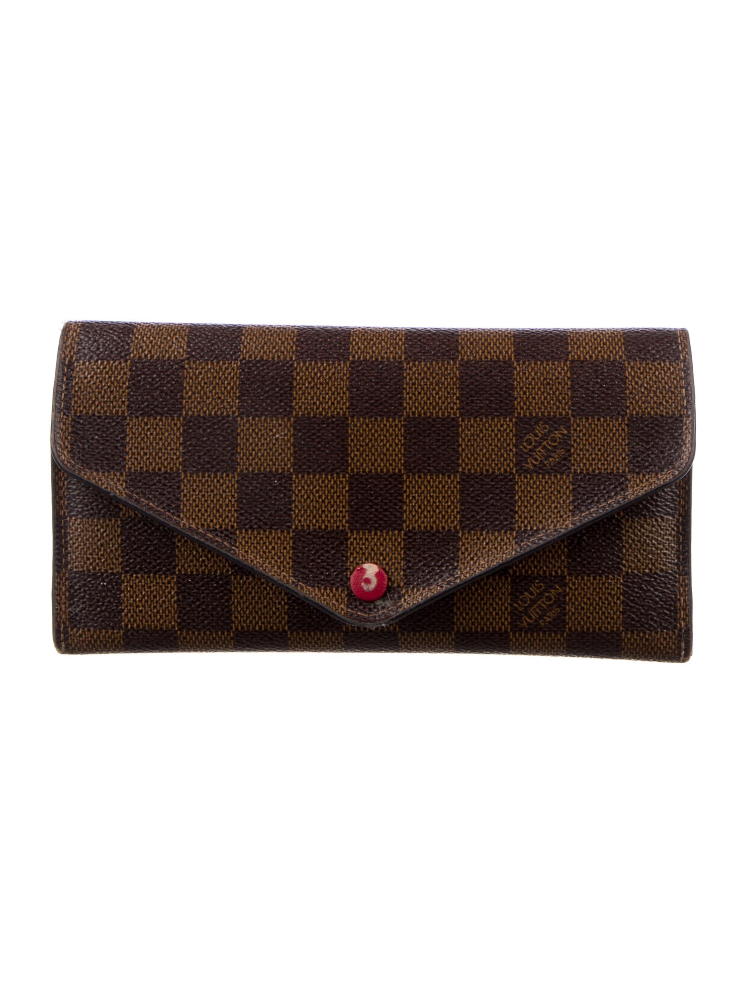 Louis Vuitton 2017 Damier Ebene Pattern Josephine Wallet