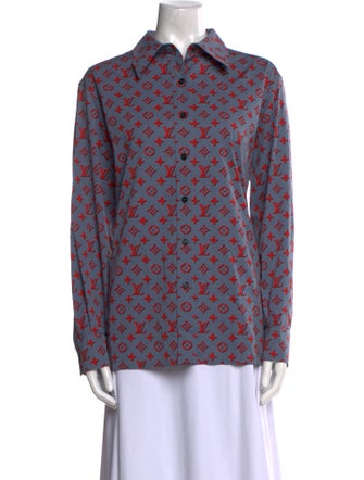 Louis Vuitton 2023 Printed Button-Up Top