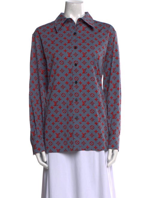 Louis Vuitton 2023 Printed Button-Up Top