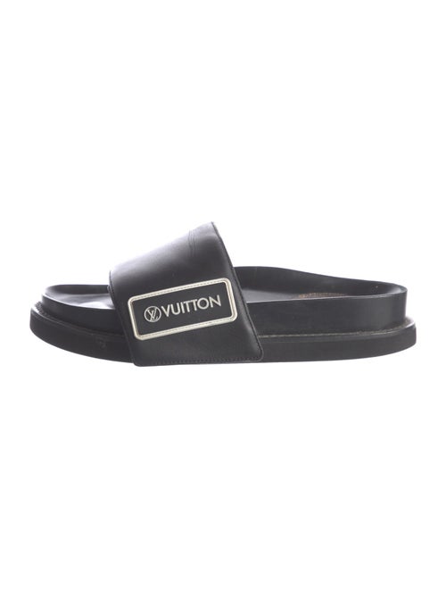 Louis Vuitton LV Monogram Leather Slides
