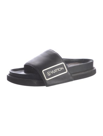 Louis Vuitton LV Monogram Leather Slides