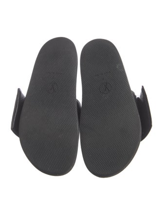 Louis Vuitton LV Monogram Leather Slides