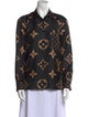 Louis Vuitton Silk Printed Button-Up Top