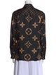 Louis Vuitton Silk Printed Button-Up Top