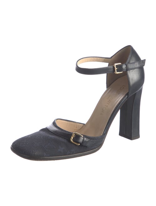 Louis Vuitton Monogram Mini Lin Pattern Canvas D'Orsay Pumps