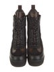 Louis Vuitton LV Monogram Suede Combat Boots