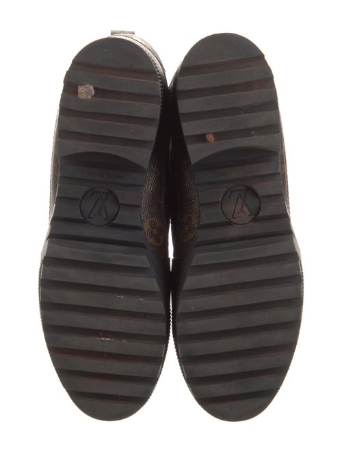 Louis Vuitton LV Monogram Suede Combat Boots