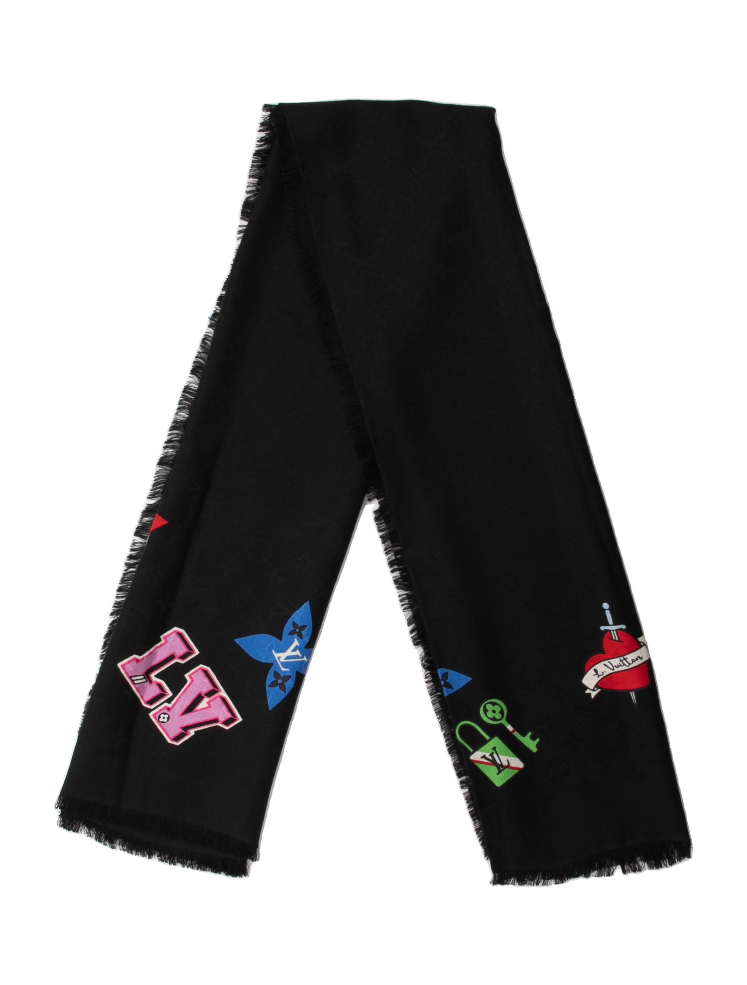 Louis Vuitton LV Stories Silk Shawl