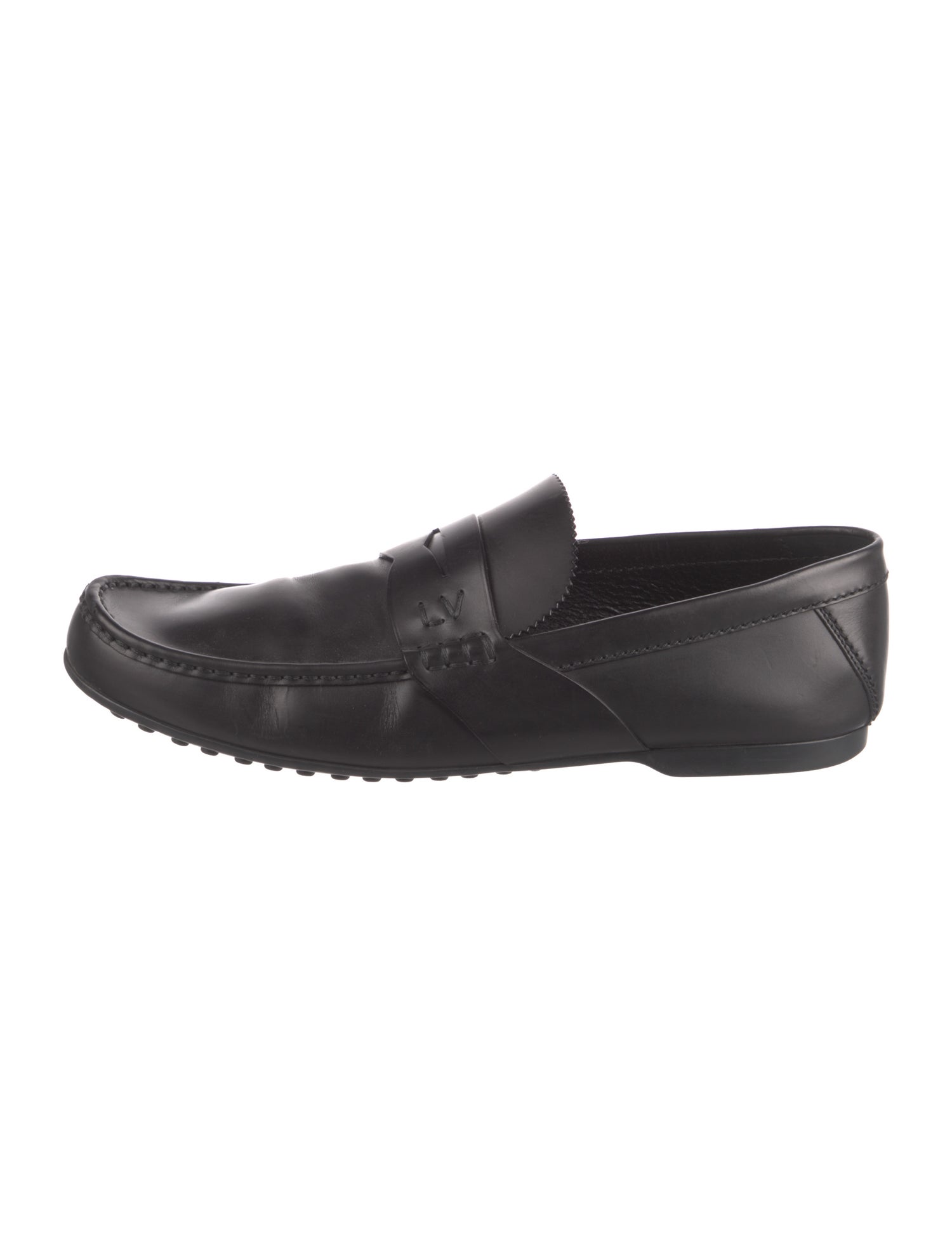 Louis Vuitton Damier Graphite Pattern Leather Loafers