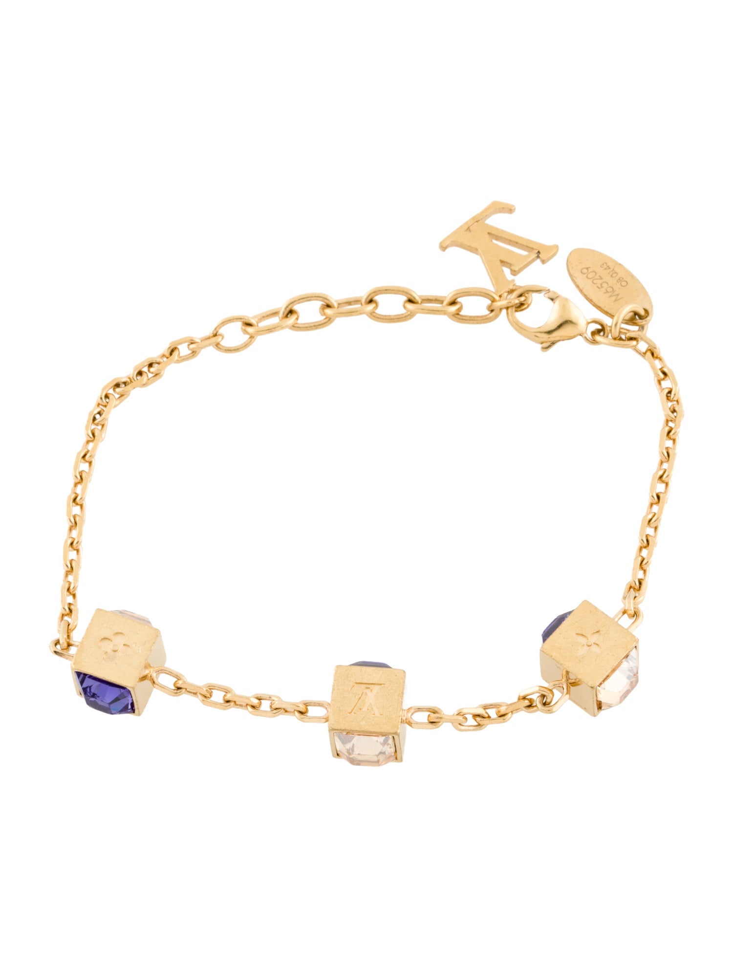 Louis Vuitton Crystal Gamble Station Bracelet