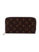 Louis Vuitton LV Monogram Coated Canvas Zippy Wallet