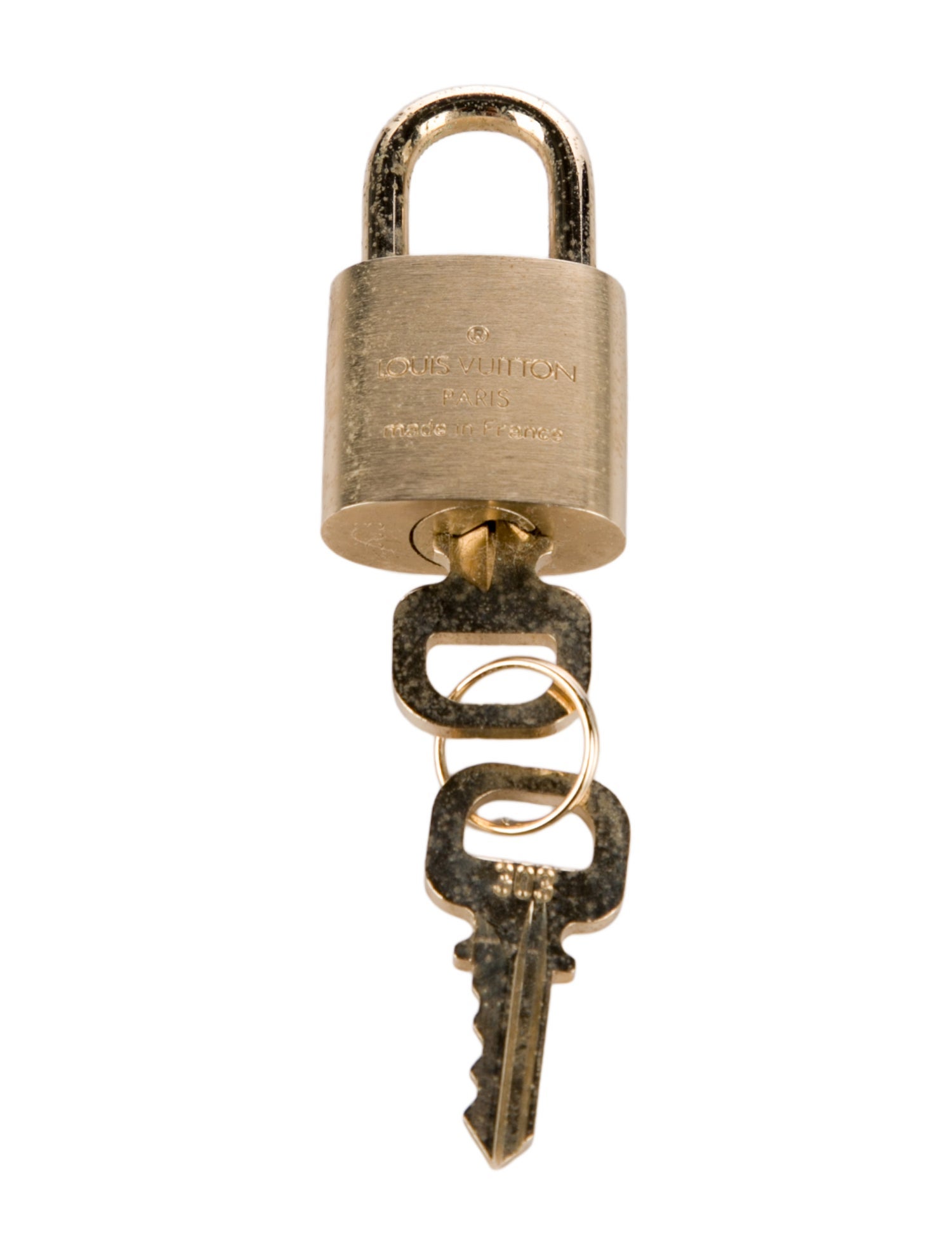 Louis Vuitton Brass Lock & Key Set