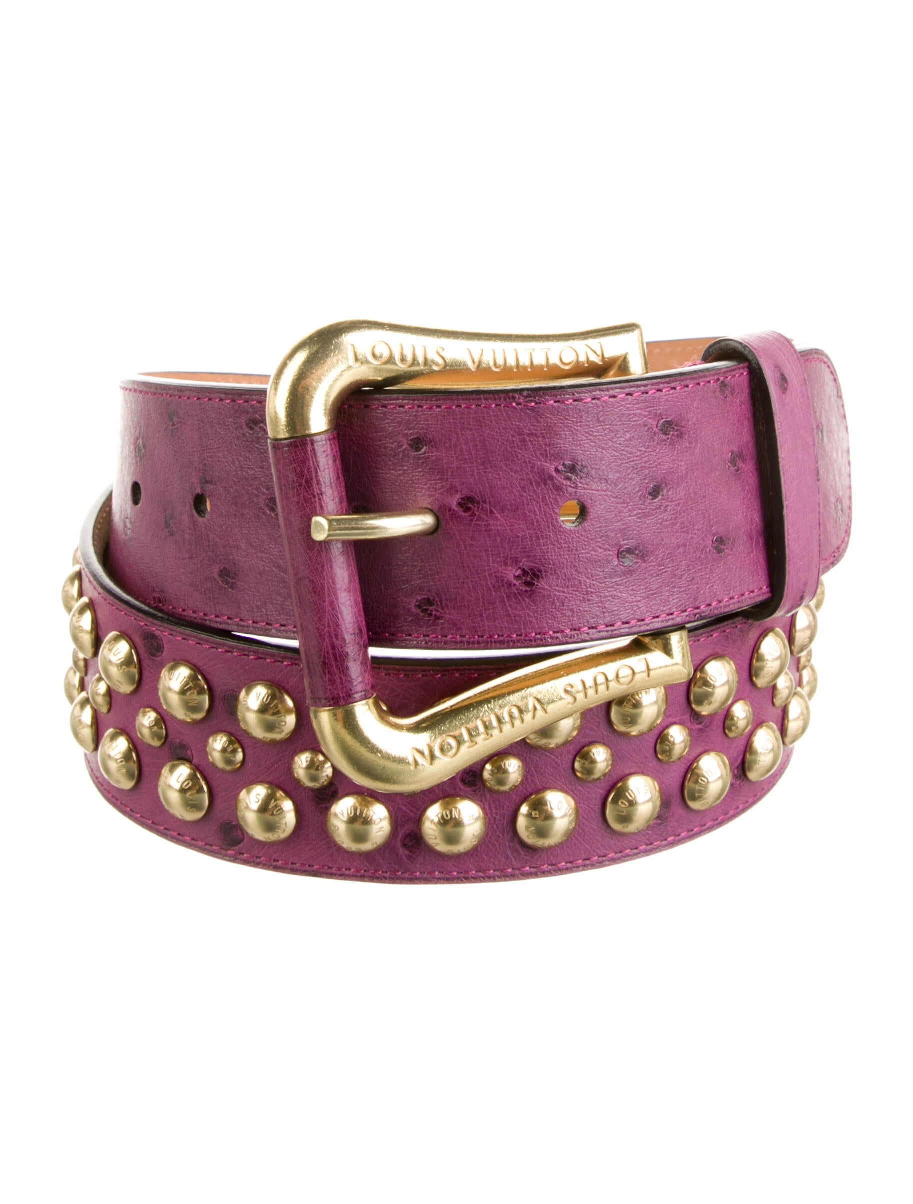 Louis Vuitton 2004 Ostrich Belt