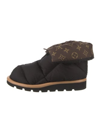 Louis Vuitton LV Monogram Nylon Lace-Up Boots