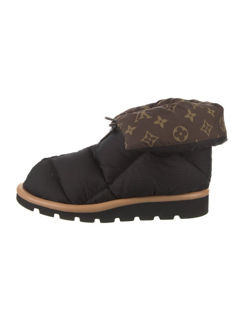 Louis Vuitton LV Monogram Nylon Lace-Up Boots