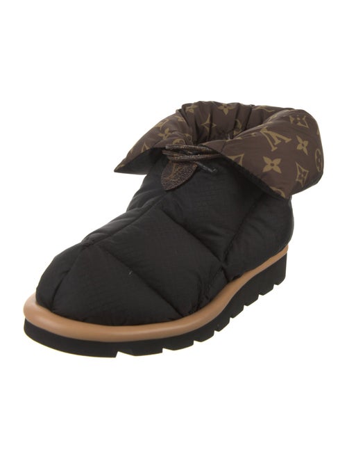 Louis Vuitton LV Monogram Nylon Lace-Up Boots