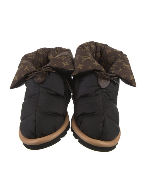 Louis Vuitton LV Monogram Nylon Lace-Up Boots