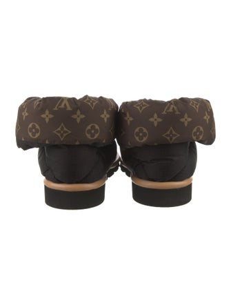 Louis Vuitton LV Monogram Nylon Lace-Up Boots