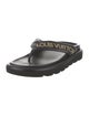 Louis Vuitton Leather Studded Accents Slides