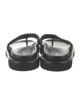 Louis Vuitton Leather Studded Accents Slides