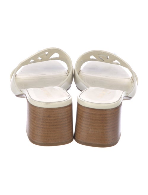 Louis Vuitton Leather Cutout Accent Slides