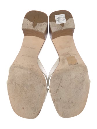 Louis Vuitton Leather Cutout Accent Slides