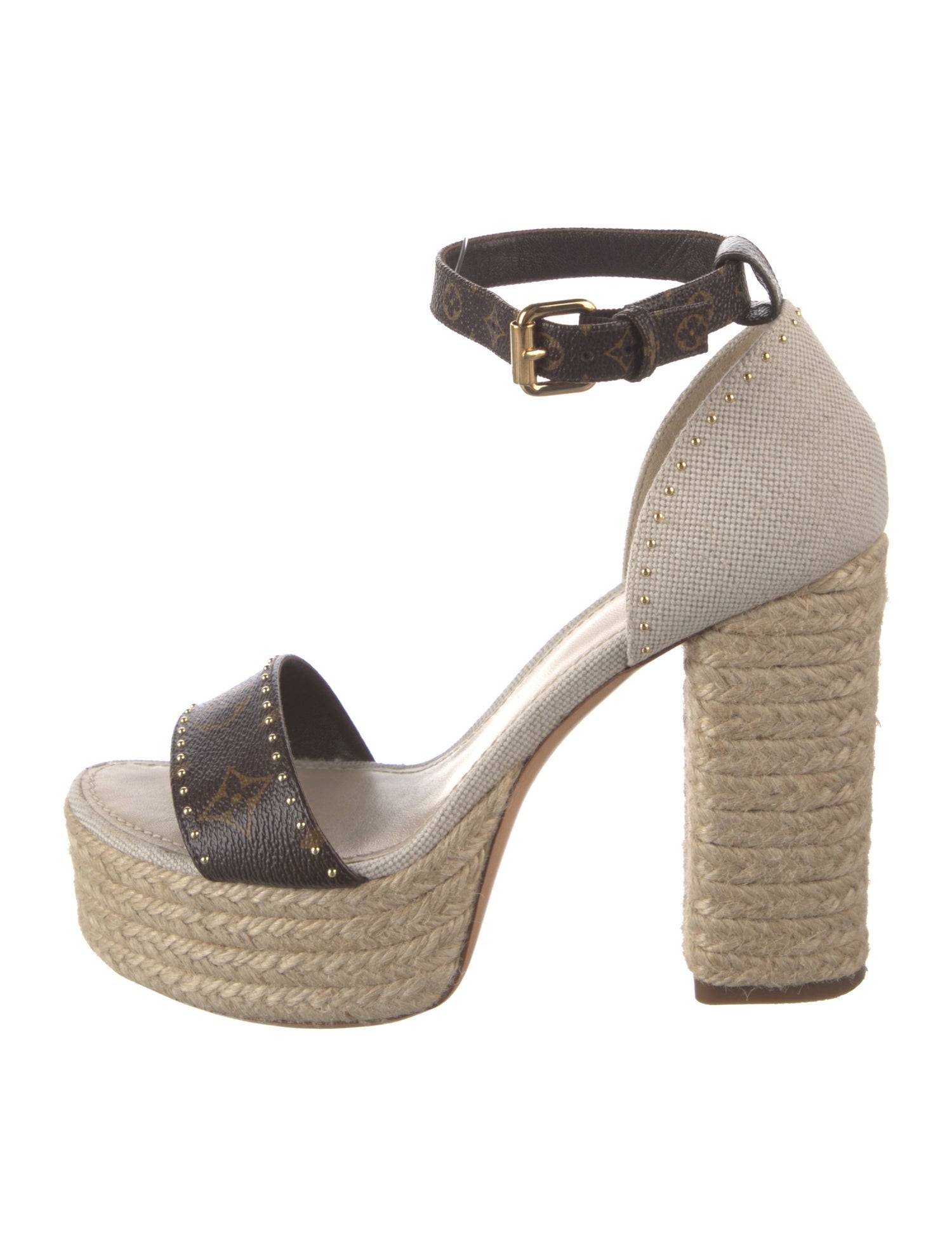 Louis Vuitton LV Monogram Leather D'Orsay Pumps