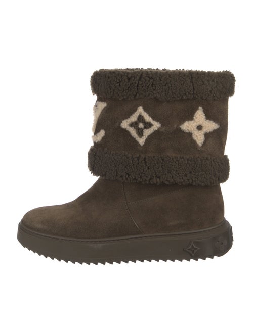 Louis Vuitton Monogram Giant Pattern Suede Boots