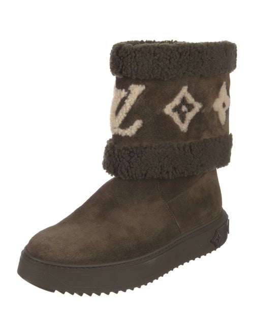 Louis Vuitton Monogram Giant Pattern Suede Boots