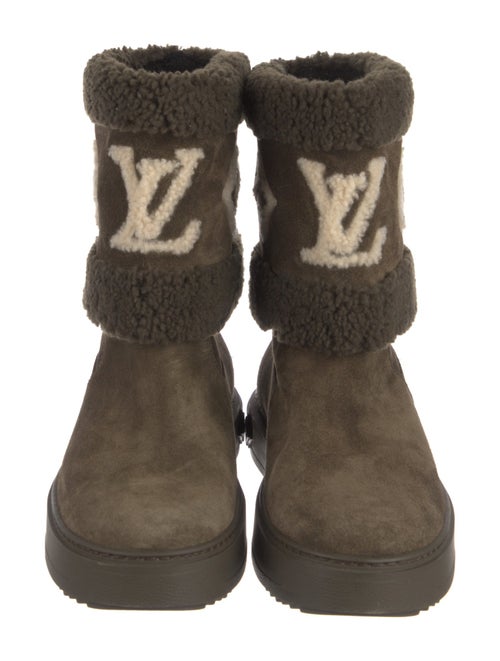 Louis Vuitton Monogram Giant Pattern Suede Boots