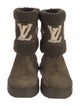 Louis Vuitton Monogram Giant Pattern Suede Boots