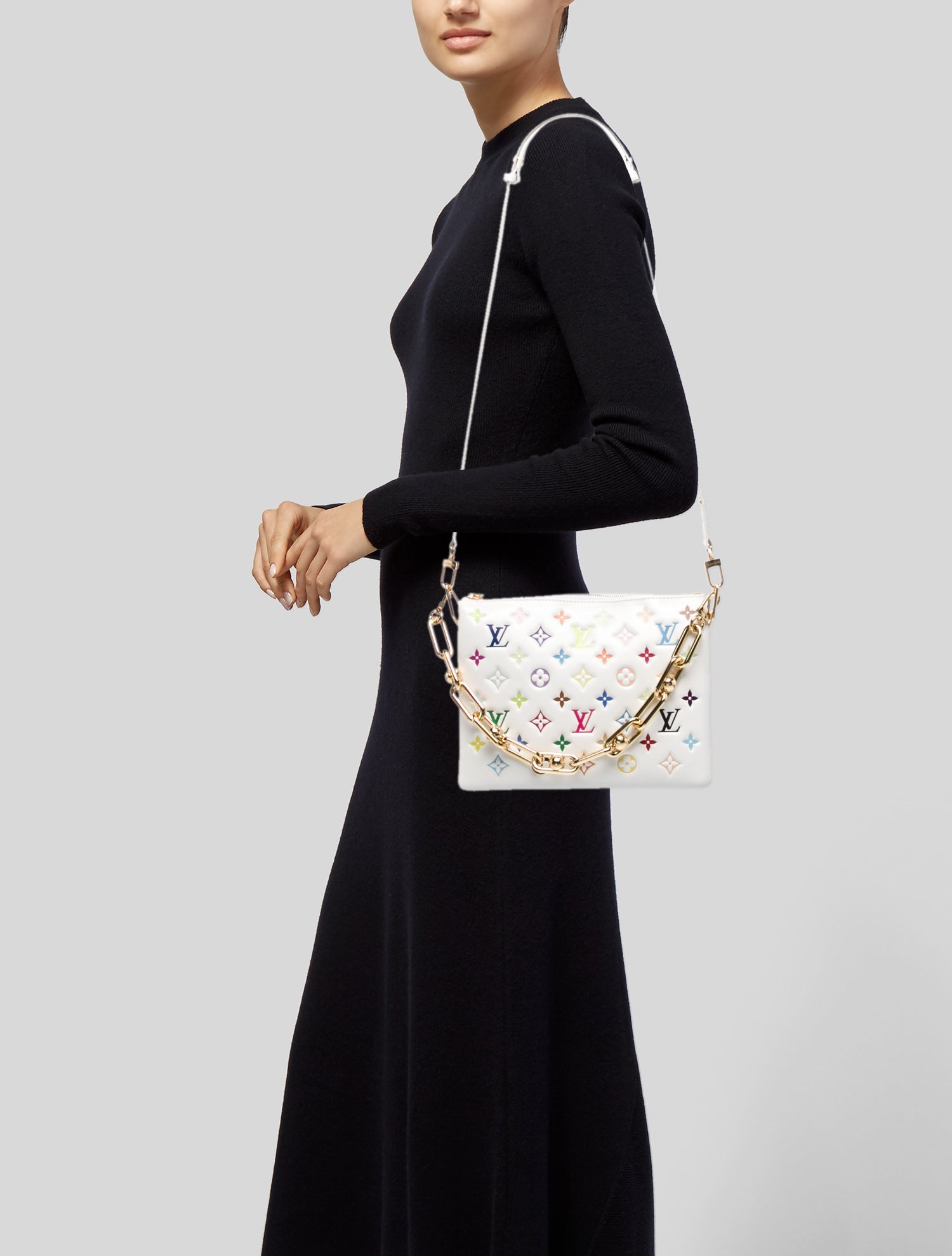 Louis Vuitton Multicolore Monogram x Takashi Murakami Coussin PM 2025