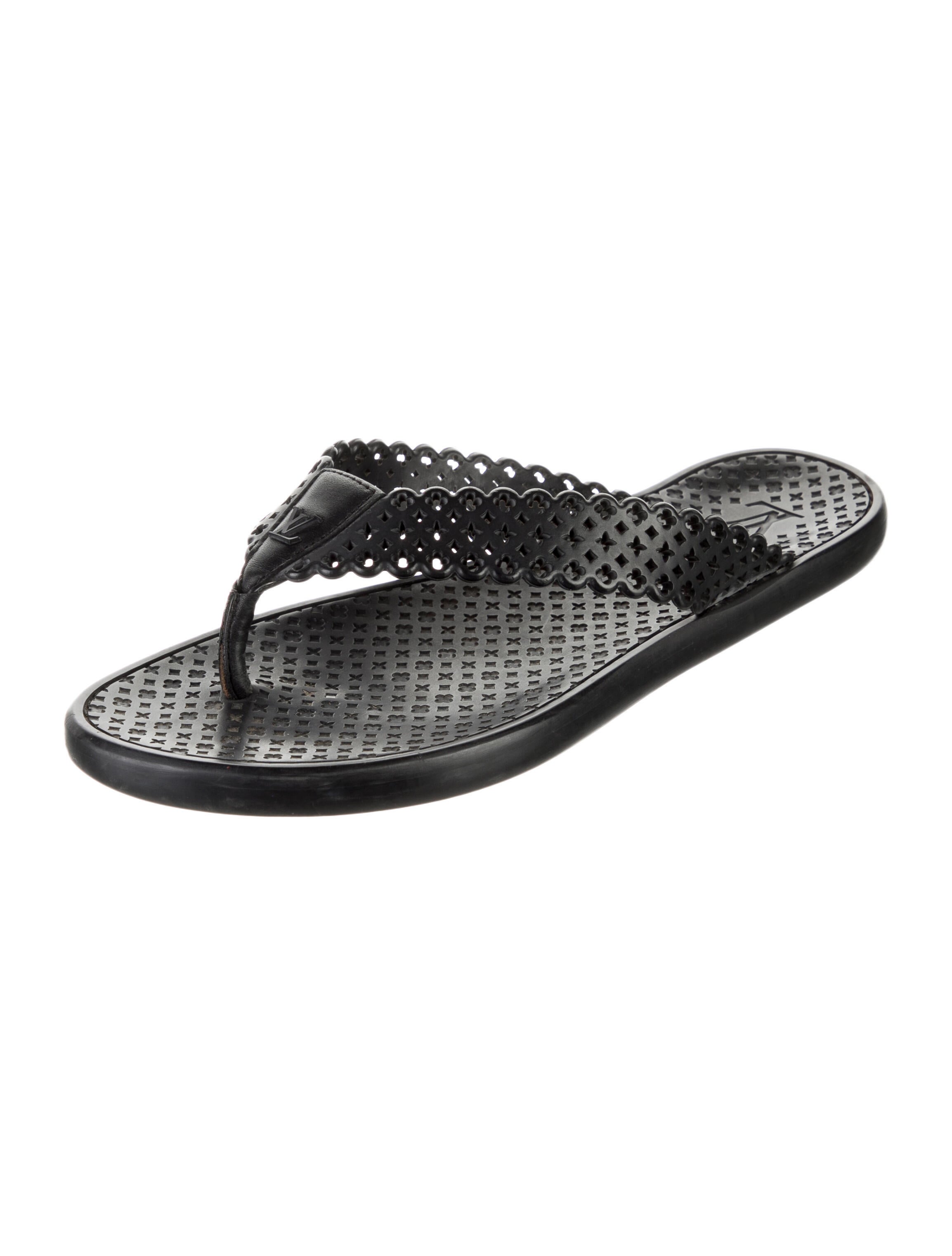 Louis Vuitton LV Monogram Rubber Flip Flops