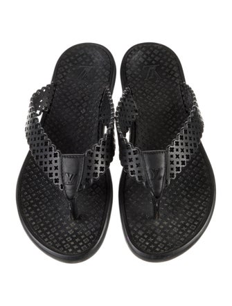 Louis Vuitton LV Monogram Rubber Flip Flops
