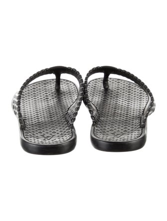 Louis Vuitton LV Monogram Rubber Flip Flops