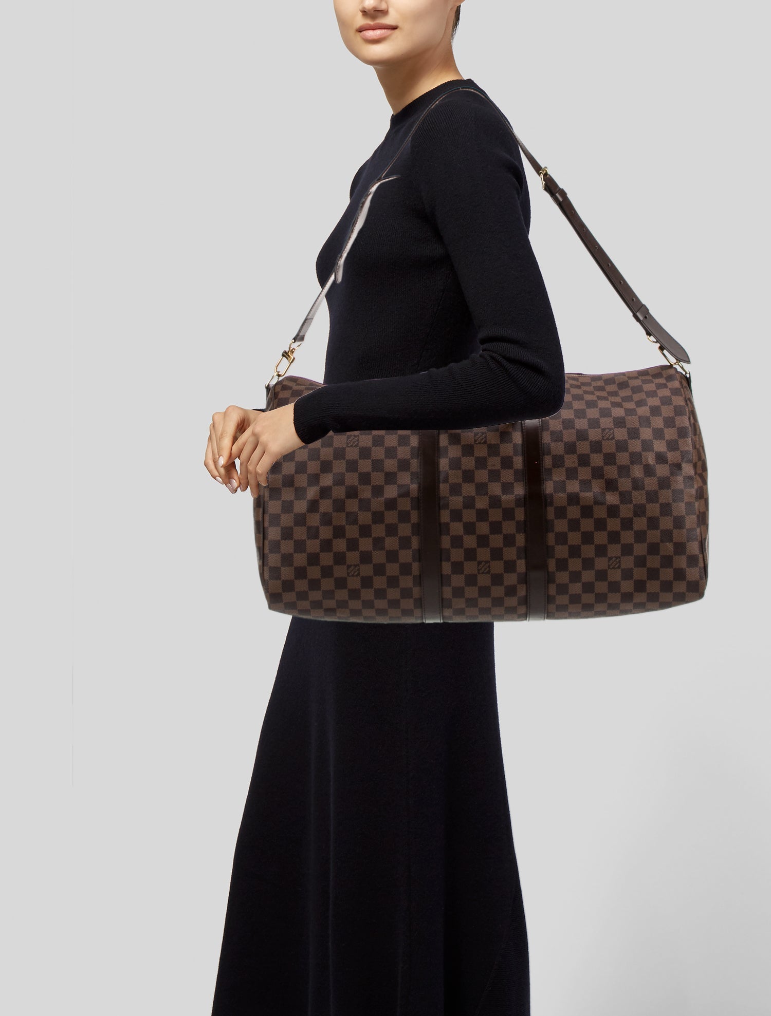 Louis Vuitton Damier Ebene Keepall Bandouliere 55