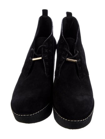 Louis Vuitton LV Monogram Suede Pumps