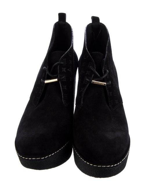 Louis Vuitton LV Monogram Suede Pumps