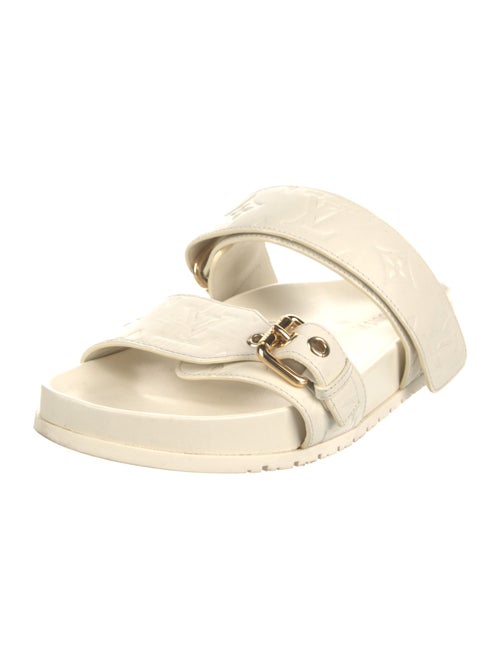 Louis Vuitton LV Monogram Leather Slides