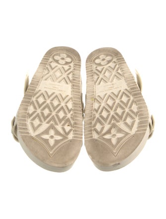 Louis Vuitton LV Monogram Leather Slides