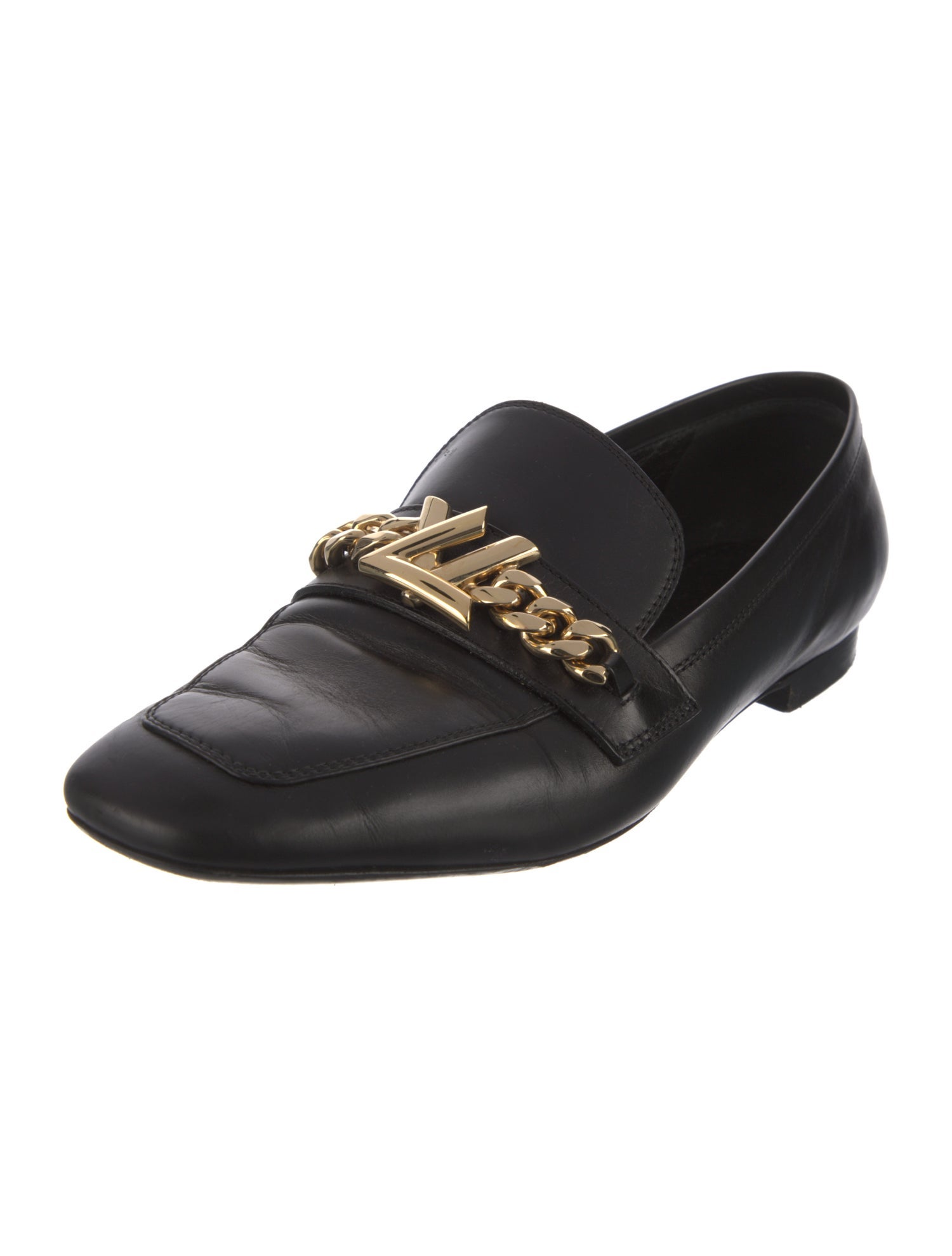 Louis Vuitton LV Monogram Leather Loafers