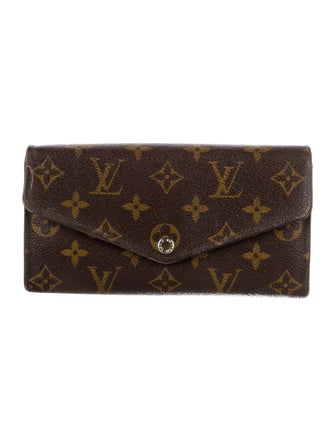 Louis Vuitton LV Monogram Coated Canvas Sarah Wallet