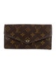 Louis Vuitton LV Monogram Coated Canvas Sarah Wallet