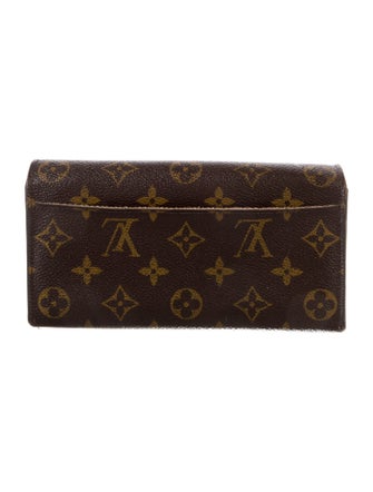 Louis Vuitton LV Monogram Coated Canvas Sarah Wallet